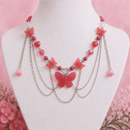 collar rojo rubi